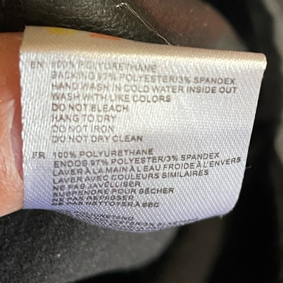 EUC Cloth By Design Buttery Soft Vegan Leather Leggings Black S - Picture 9 of 13